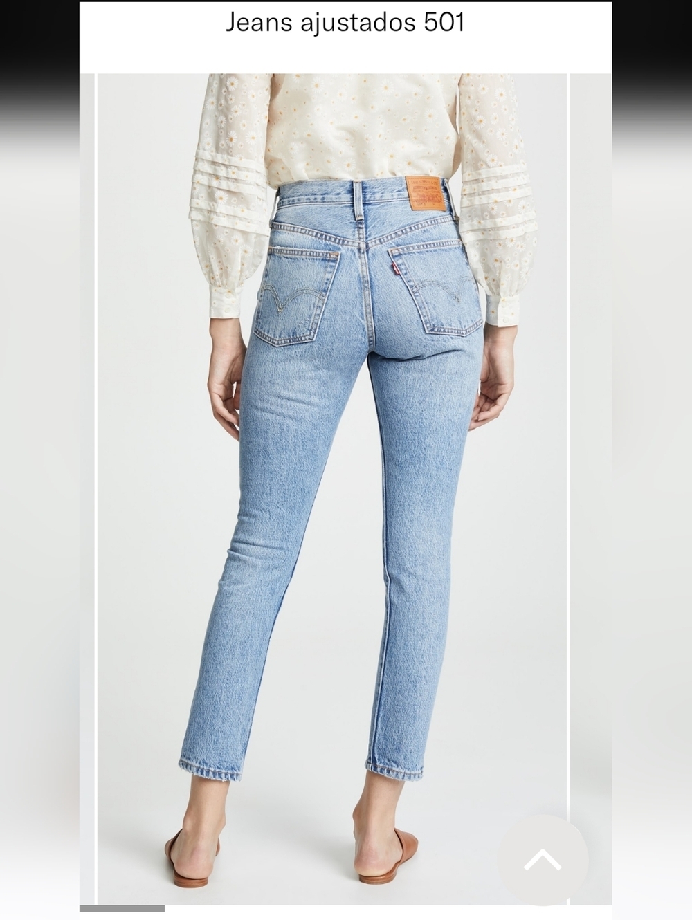Levi's High-Rise Light Blue Distressed Women’s Jeans - Picture 2 of 10